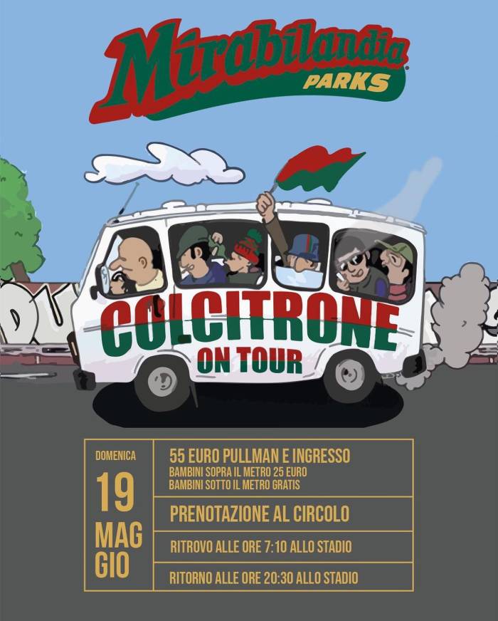 COLCITRONE ON TOUR!!
Domenica 19...