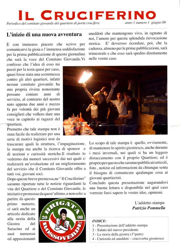 IL CRUCIFERINO - Anno 01 - n. 01 - giugno 2009
