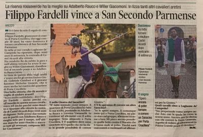 Rassegna stampa: Fardelli vince a San Secondo Parmense