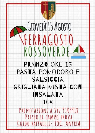 Giovedi Ferragosto RossoVerde
