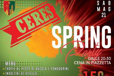 Ceres Spring Party sabato 21 maggio
