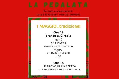 Tutti in bici il primo maggio!!!! Torna la "Pedalata RossoVerde"