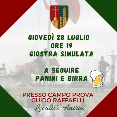 Giovedi 28 Giostra simulata
