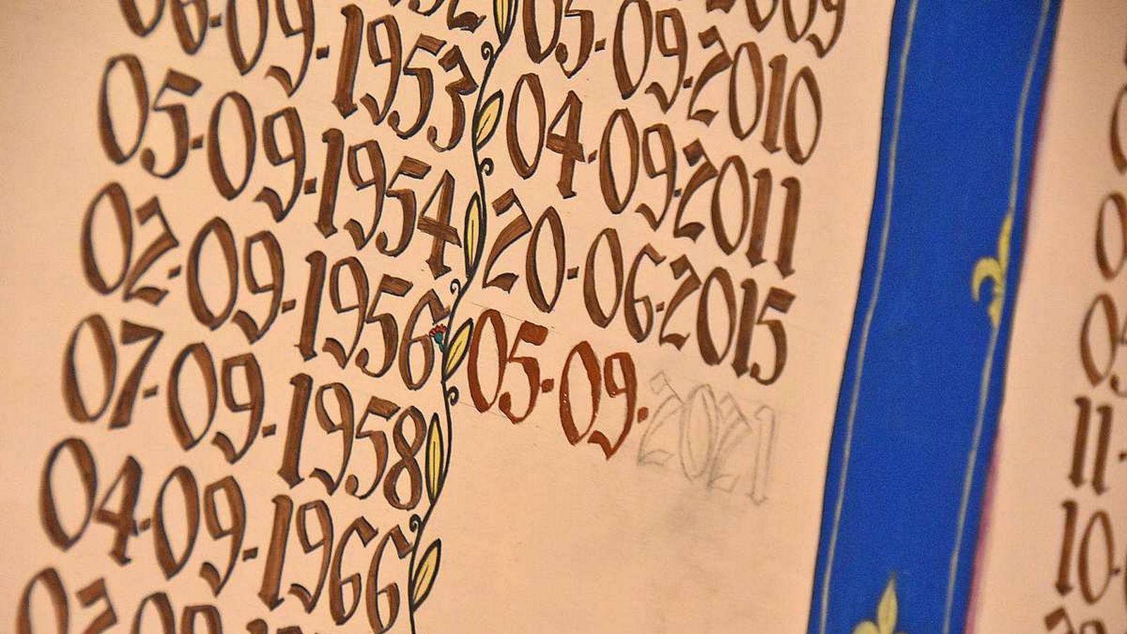 Iscrizione della XXXIX vittoria nell’Albo d’Oro della Giostra del Saracino