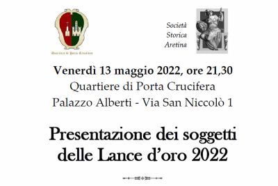 Presentazione dei soggetti delle Lance d’oro 2022