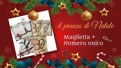 Maglietta e Numero Unico domani alle ore 12 prima del Pranzo di Natale