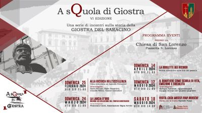 Tornano gli appuntamenti di "A sQuola di Giostra" con la VI edizione 2024