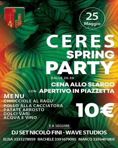 Ceres Spring Party - sabato 25