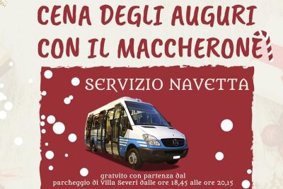 Maccherone di Natale —> SERVIZIO NAVETTA