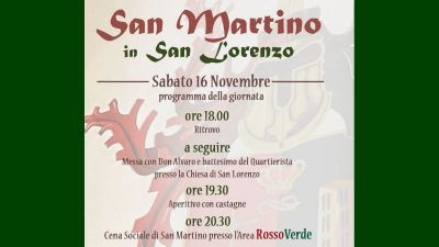 Festa del Patrono San Martino e Battesimo del Quartierista