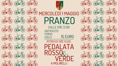 Tutti in sella per la Pedalata Rossoverde del primo maggio!