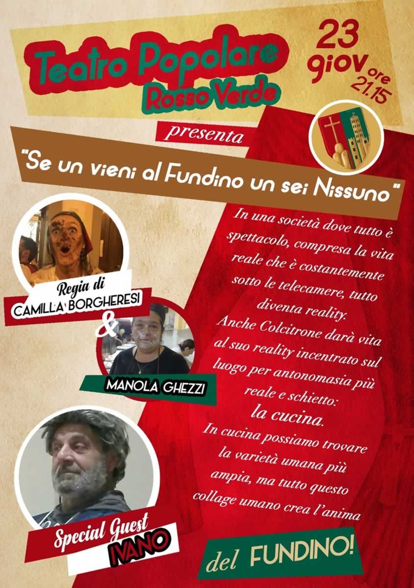 Teatro in Colcitrone: Se un vieni al Fundino un sei Nissuno