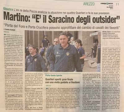 Rassegna stampa: intervista a Martino Gianni