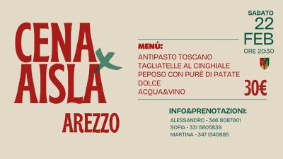 Cena di beneficenza a favore dell'associazione AISLA