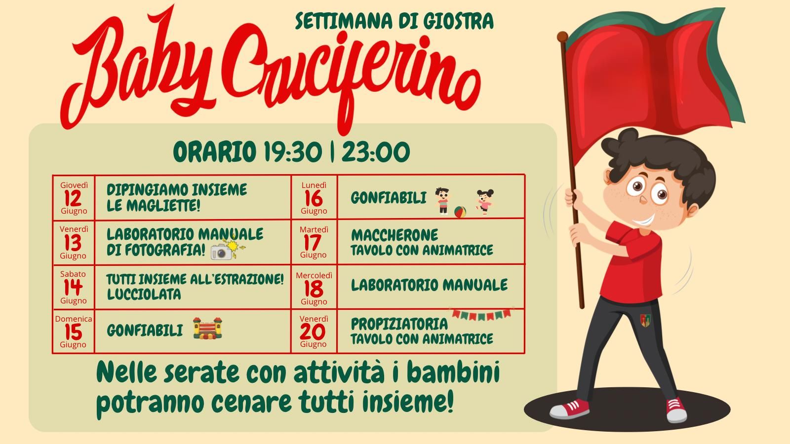 Settimana di Giostra "Baby Cruciferino"