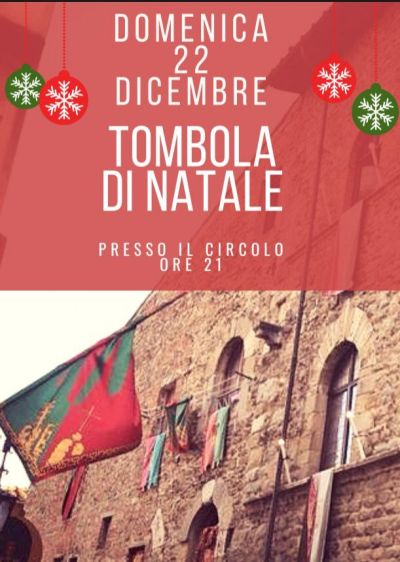 22 dicembre tombola di Natale