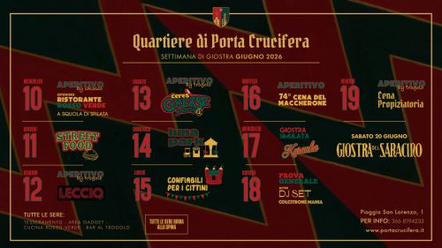 Aspettando la Giostra in Porta Crucifera 2026