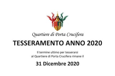 Tesseramento anno 2020 - Termine