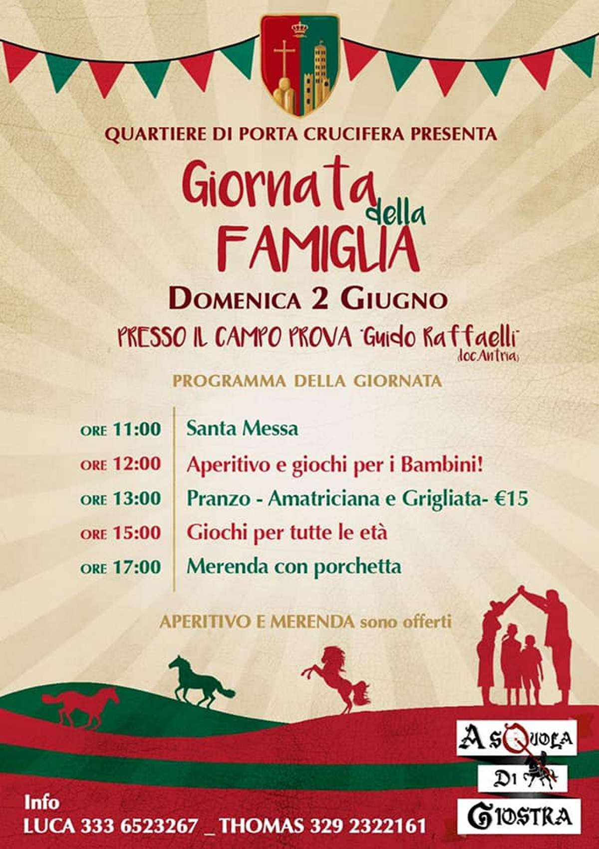 Domenica 2 Giugno tutti alla Giornata della Famiglia