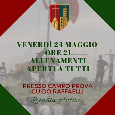 Venerdi 24 simulazione Giostra al campo prove