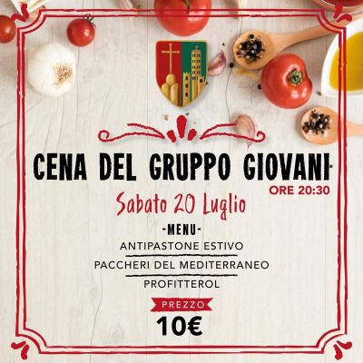 Sabato 20 Cena Gruppo Giovani