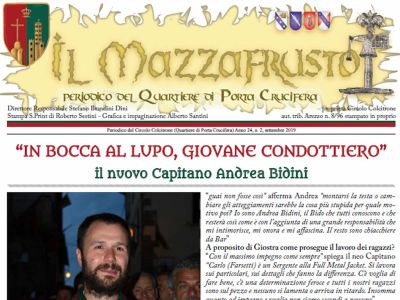 IL MAZZAFRUSTO in libreria - settembre 2019