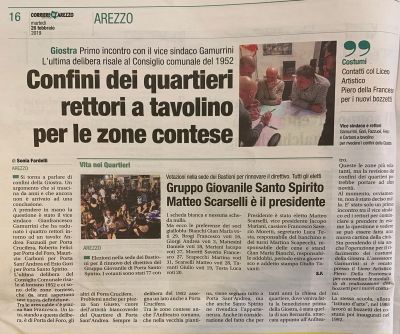 Confini dei Quartieri: Rettori a tavolino per le zone contese